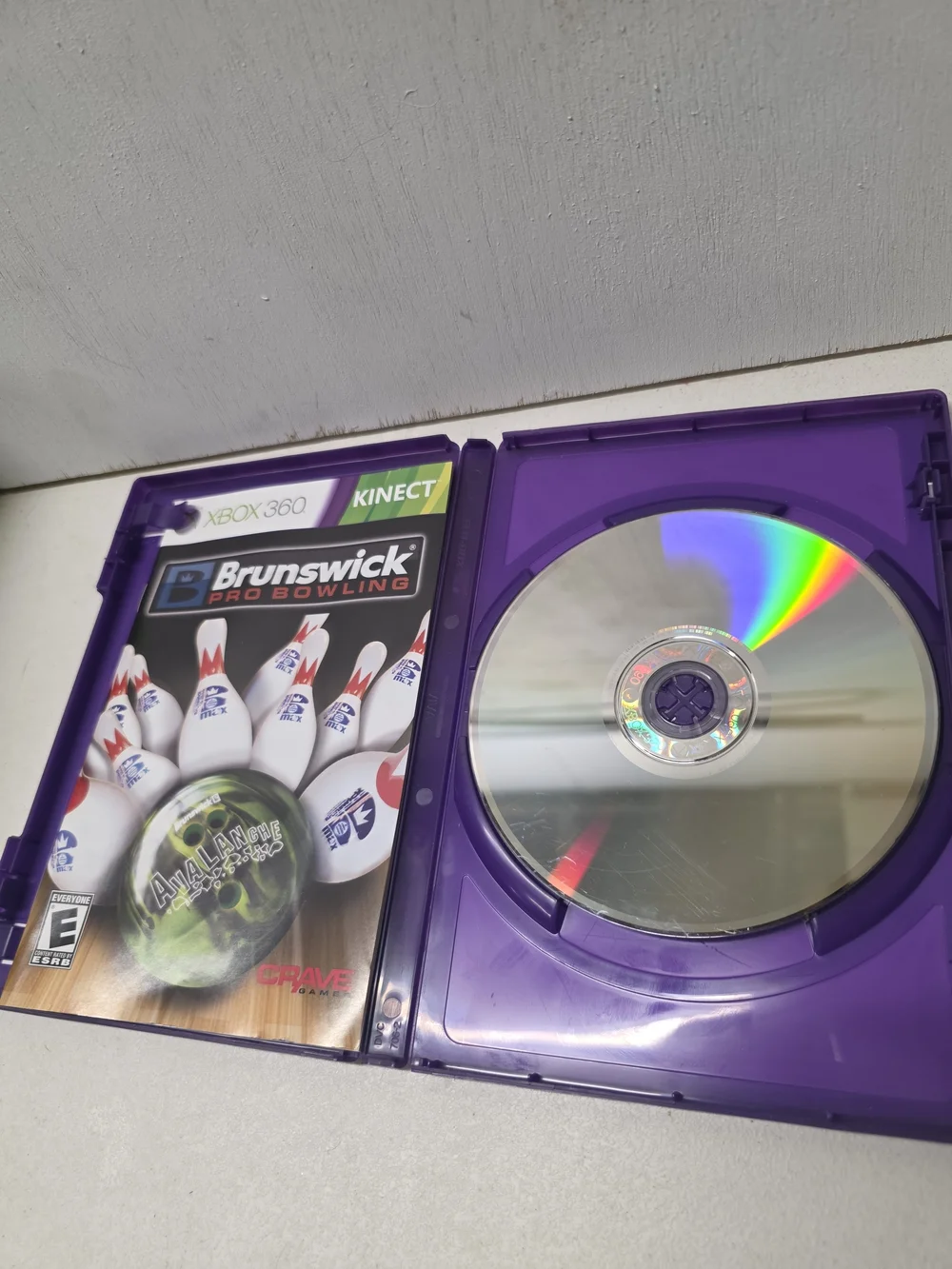 Brunswick Pro Bowling Xbox 360 Kinect Complete CIB Tested Working